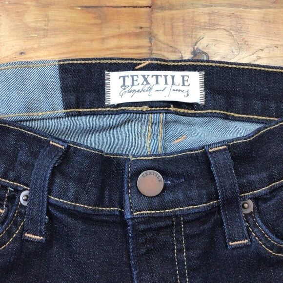 TEXTILE Elizabeth and James Debbie dark blue skinny low rise sexy jeans size 25 - Picture 4 of 11